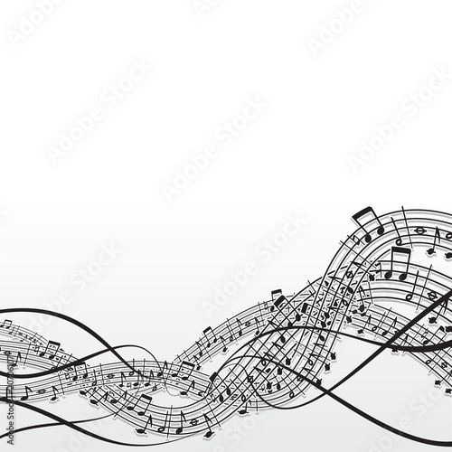 music notes vector. Vector musical notes