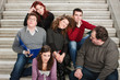 Photo: A few students at staircase A few students at staircase