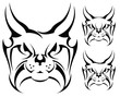 templates lynx for tattoo and design