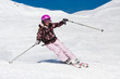 Photo: Young woman skiing Young woman skiing