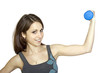 The strong and healthy girl