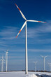 Windkrafträder im Winter