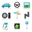 road icon set