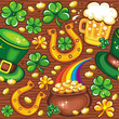 St. Patrick's day seamless background