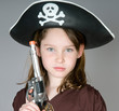 Young pirate girl