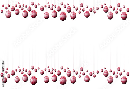 Illustration: Red Easter Eggs frame Red Easter Eggs frame