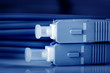 Fiber optic cables.