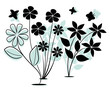 Artistic floral design.
