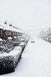 Snowing in street