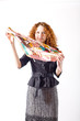 foulard et sa propriétaire rousse et russe