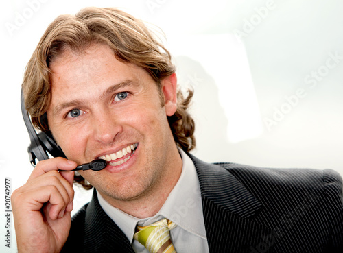 Photo: customer support operator customer support operator