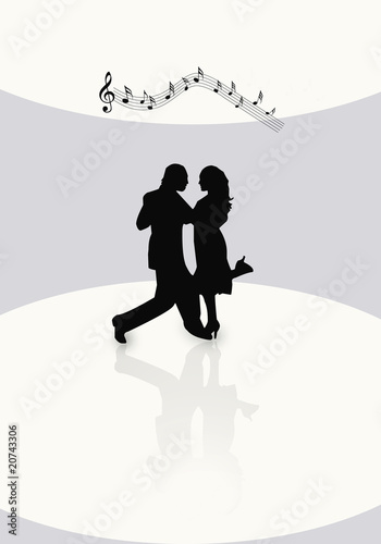 Bailando ilustración