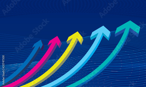 Illustration: Arrow background Arrow background
