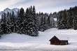 verschneite Alm verschneite Alm