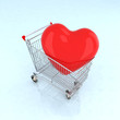 cuore su carrello