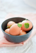 Brown eggs in the bowl