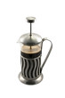 French press with cofee
