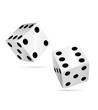 Dices. Casino elements.