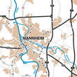 Stadtplan/Umgebungskarte Mannheim
