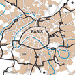 Stadtplan/Umgebungskarte Paris