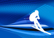 Downhill skiing