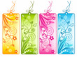Illustration: Colorful spring sale tags Colorful spring sale tags