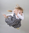 little girl in motion