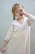 Girl yawns