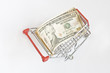 US Dollar in the trolley