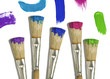 paint brush with color painting