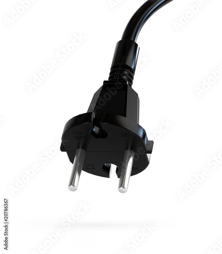 Illustration: Electrical adapter black Electrical adapter black