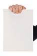 Photo: hand with blank card hand with blank card