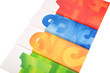 Four colorful books on White background Four colorful books on White background