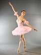 Ballerina's toe dance isolated