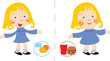 Niña flaca y niña gorda: efectos de la alimentación Niña flaca y niña gorda: efectos de la alimentación