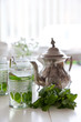 Cup of fresh mint tea