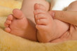 Foot of newborn baby