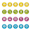Gel icons in Colors - Film Equipment Buttons.