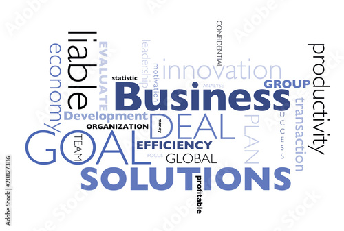Illustration: Business concepts poster Business concepts poster