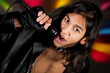 Rock singer closeup