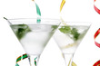 Cocktail with mint leaf