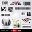Vektor: vector set: barcodes vector set: barcodes