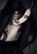 portrait of the girl in Gothic style