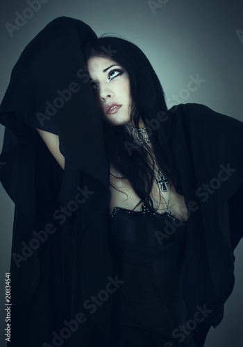 Photo: portrait of the girl in Gothic style portrait of the girl in Gothic style