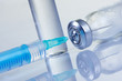 medicine vials and syringe