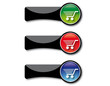 dark glass buttons einkaufswagen