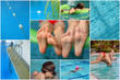 Jeux et natation à la piscine