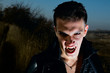 Portrait of a male vampire