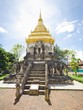 Chedi in Chiang Man temple - Chiang Mai, Thailand