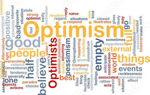 Illustration: Optimism word cloud Optimism word cloud